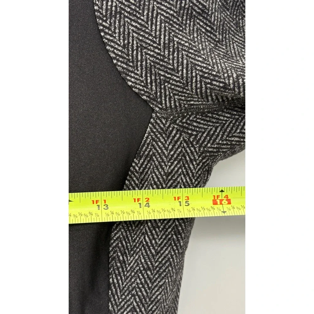 Lululemon Jacket Emerge Renewed Women Size 6 Gray Black Full Zip Moto Style Luon